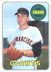 1969 Topps Baseball Cards      158     Joe Gibbon